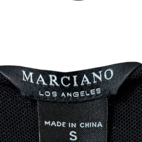 Marciano Alyssa Glittery Maxi Dress Front Slit Women's S - Jet Black Multi, NWT - Picture 12 of 13